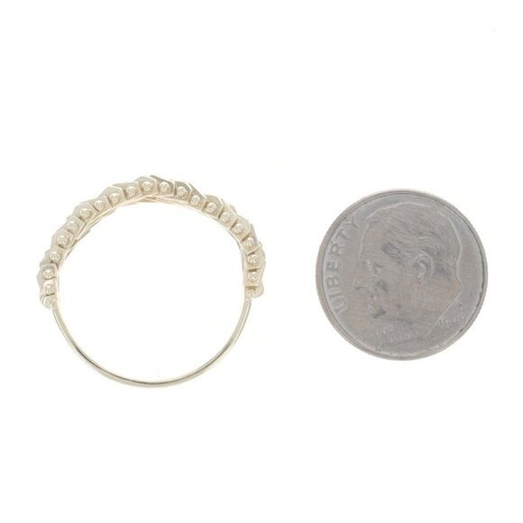 Yellow Gold Woven Chain Band - 14k Ring SZ 9